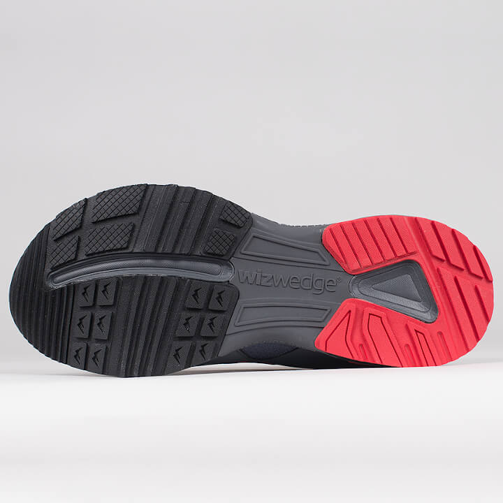 Dessous de la chaussure de running homme prontaeur sport santé Wizwedge Helium PCS pour douleur bas du dos