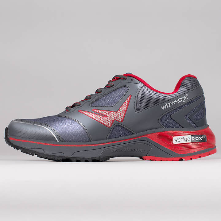 Profil de la chaussure de running homme prontaeur sport santé Wizwedge Helium PCS pour douleur bas du dos