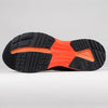 Dessous de la chaussure de running homme sport santé Wizwedge Helium BZ orange pour douleur bas du dos