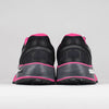 Dos des chaussures de running femme française Wizwedge Neon Universel noire pour douleur tendon d'achille
